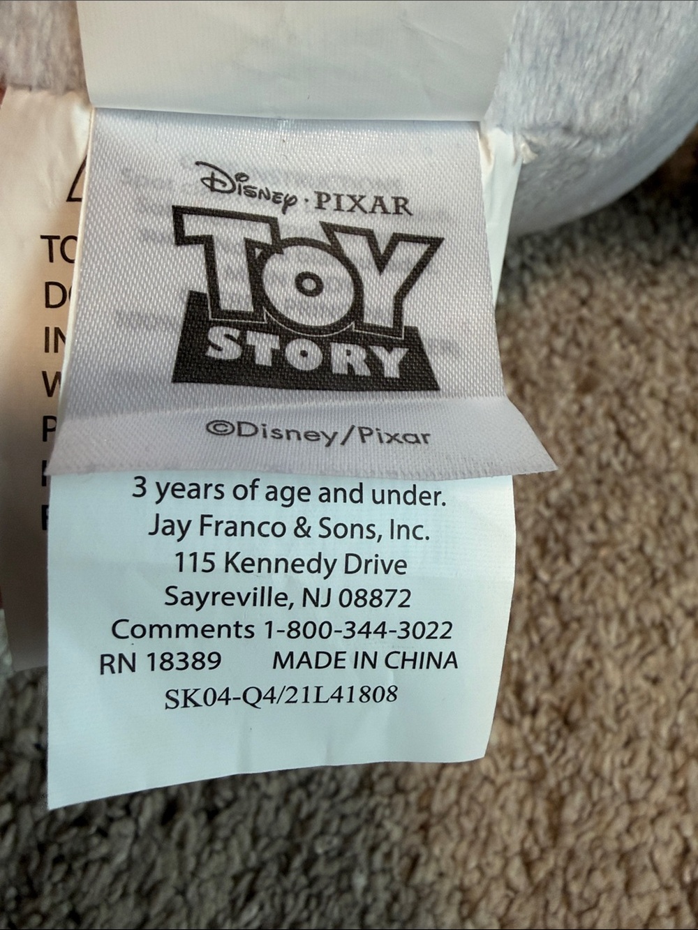 Toy Story stuffies: oversized Buzz, Bonnie’s Woody, galloping Bullseye GUC! - Picture 6 of 15